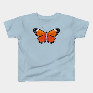 Orange Butterfly Kids T-Shirt